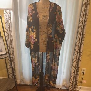 Floral Sheer Kimono